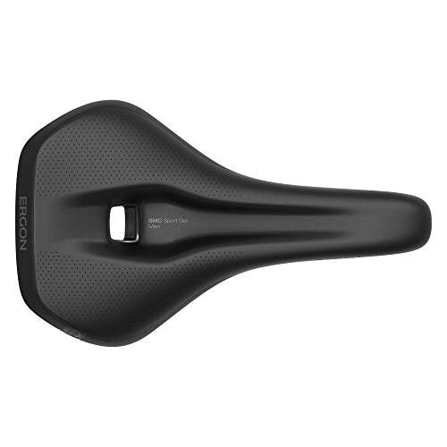 Ergon Men's SMC Sport Gel Saddle, Bike seat Black, M/L