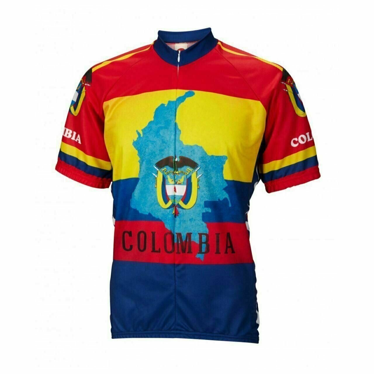 Columbia country pride Short sleeve Full zip men's cycling jersey