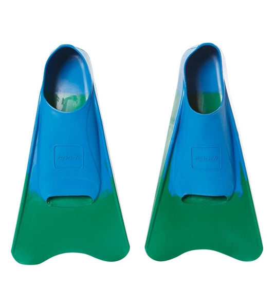 Sporti Essential Training Swim Fins (Color) - M 11-12 / W 12-13 (GreenBlue)