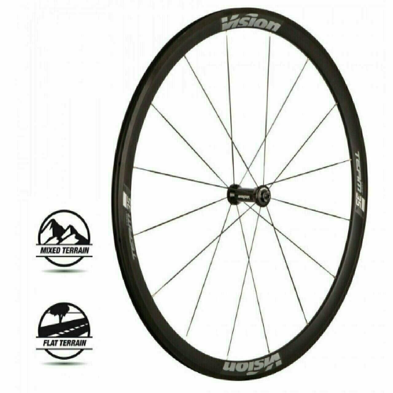 Vision Team 35 Clincher Comp SL 700c Wheelset 16/21H 11 speed Alloy 35mm deep