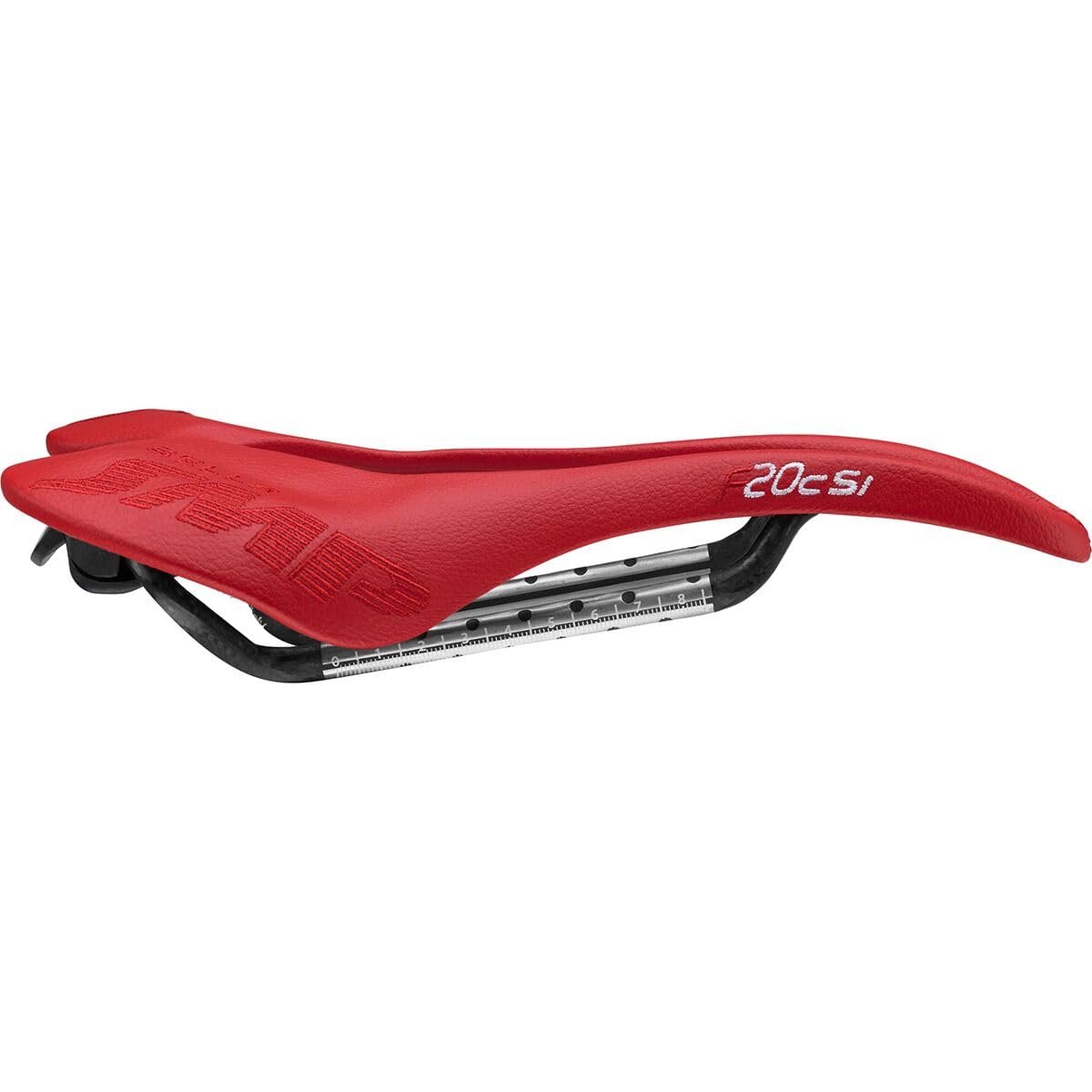 Selle SMP F20c S.I. Bike Seat with Carbon Rail Saddle Red, 135mm