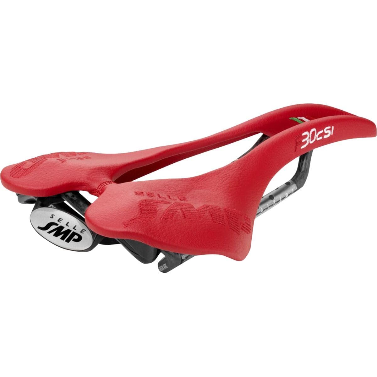 Selle SMP F30c S.I. Bike Saldde w/ Carbon Rail Red, 150mm |Bicycle Seat