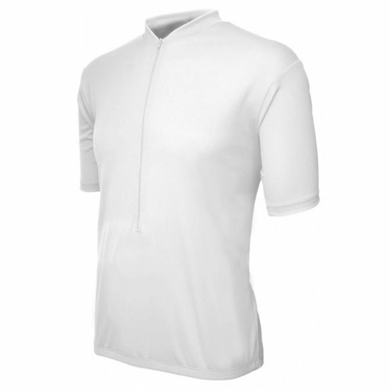 Cycling Jersey World Jerseys Men's Classic Short sleeve Half zip White XL