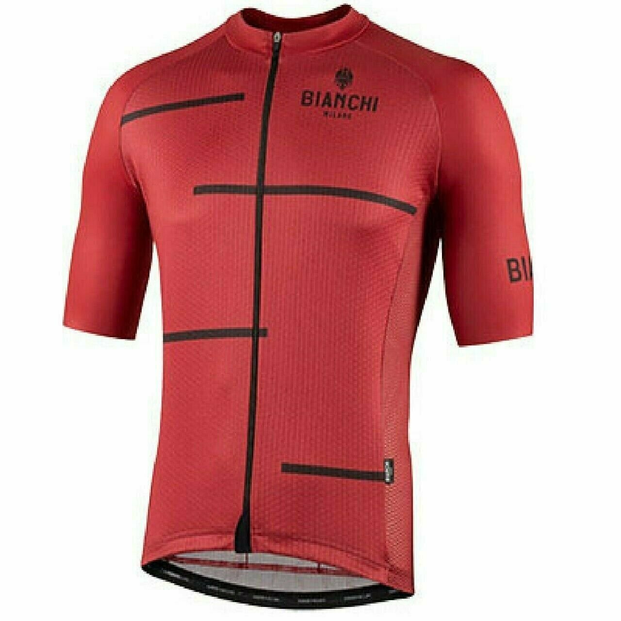 Cycling Jersey Nalini Bianchi Milano Disueri Short Sleeve Red