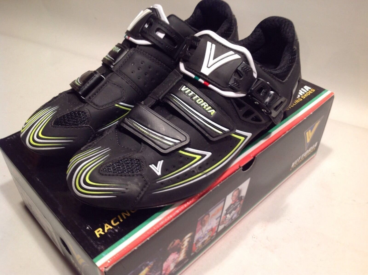 Vittoria V-Pro Carbon Road Cycling Shoes Black 40.5 EU 8 US