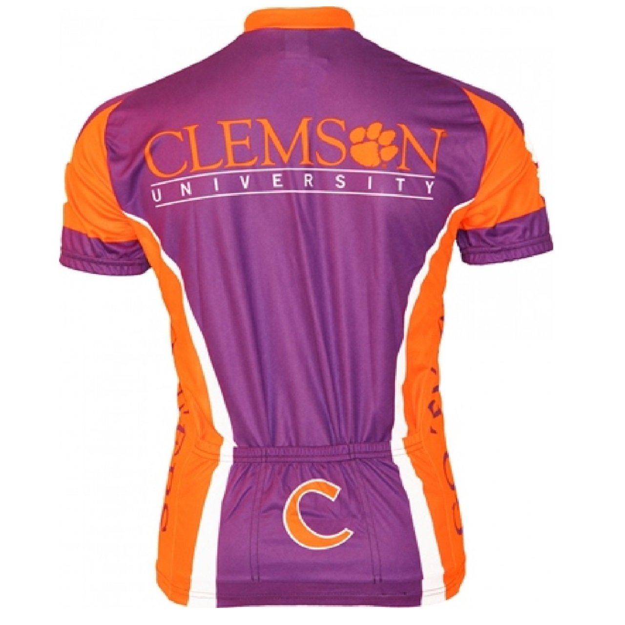 Adrenaline Promo Clemson University Tigers College Full zip Men's Cycling Jersey