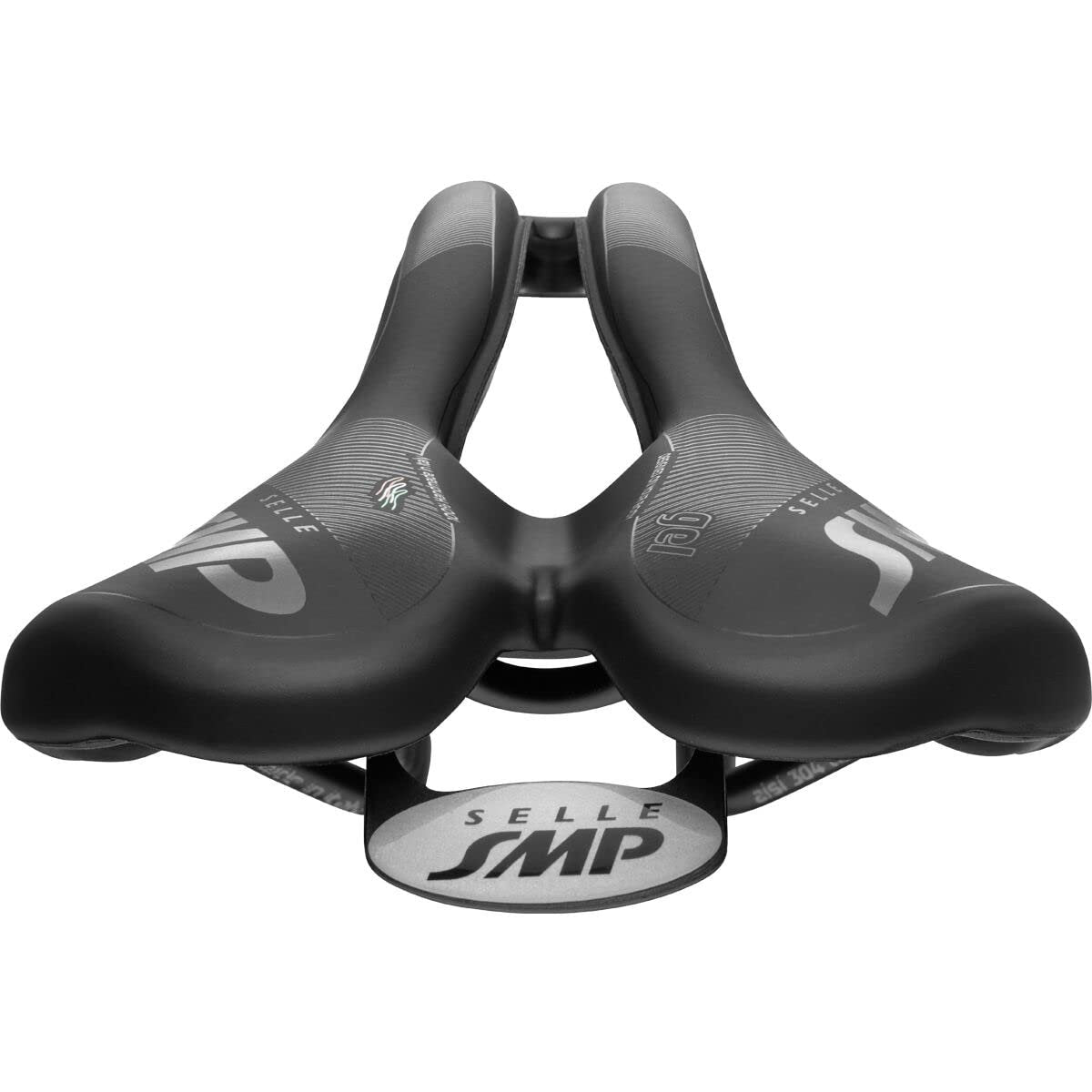 Selle SMP Vt30-Gel with Carbon Rail Bike Saddle Matte Black, 155mm Bike Seat