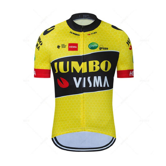 Jumbo Visma Replica Cycling Jersey TDF 22 Yellow (fits small)