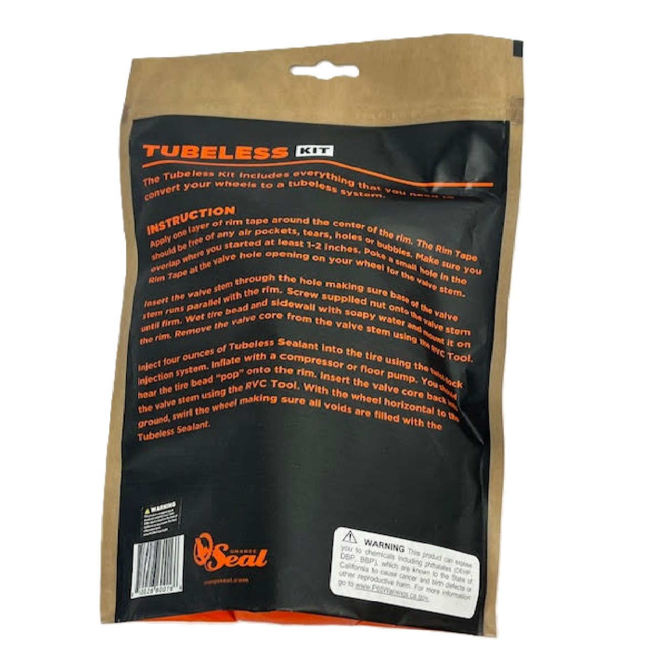 Orange Seal Tubeless Kit - Mountain x 18mm - Standard Sealant - 60016