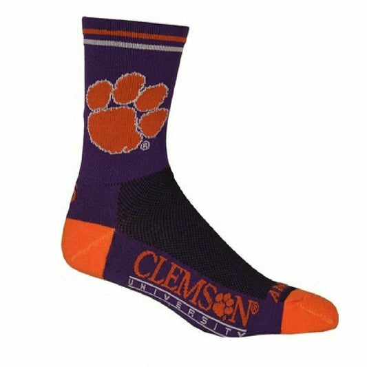 Team Socks Clemson University Tigers Multi Purpose NCAA Licensed crew length 5"