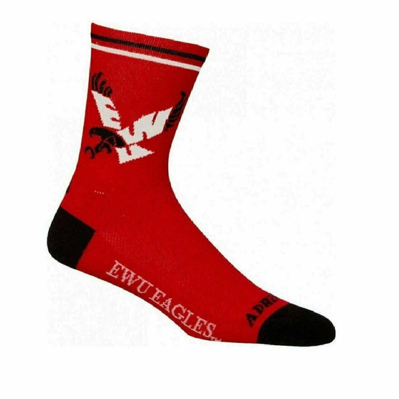 Socks Eastern Washington University EWU crew length-5" Multi Purpose Cycling Re