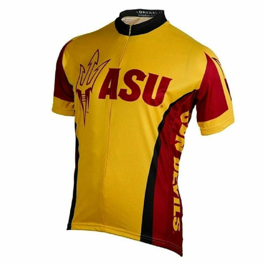 Cycling Jersey Arizona State University Sun Devils 3/4 zip Men's Short Sleeve