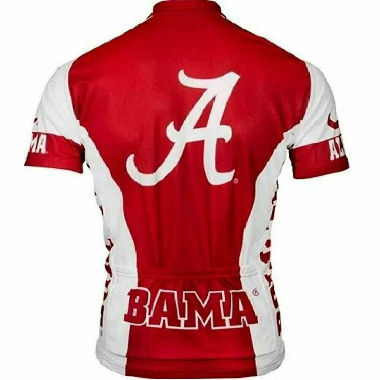 Cycling Jersey Alabama Crimson Tide Cycling Jersey  College Full zip Men's