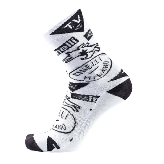 Cinelli Tempo Grandciclismo Cycling Ankle Socks | White