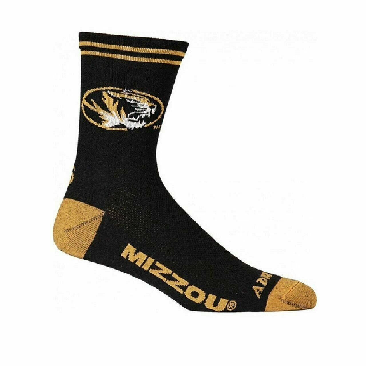 Socks University of Missouri Mizzou Licensed Multi Purpose crew length-5"