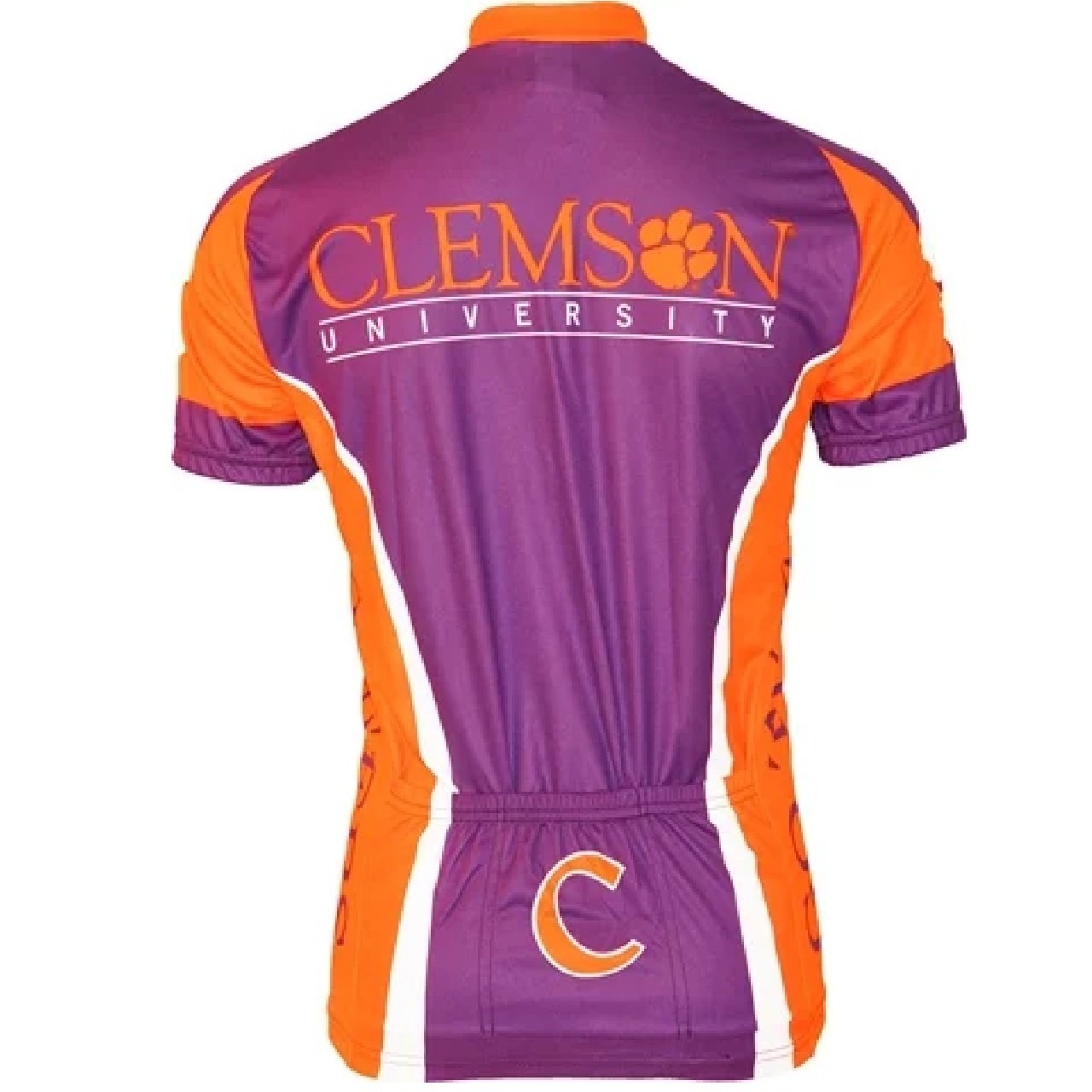 Adrenaline Promo Clemson University Tigers College Full zip Men's Cycling Jersey