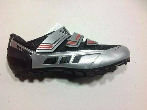 Vittoria Trail Mountain Bike Shoe Black/Silver NIB NOS 39.5