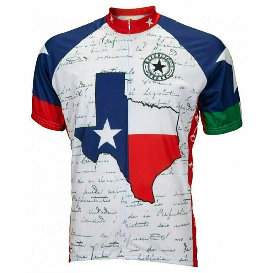 Cycling Jersey Texas Lone Star State Short sleeve Full zip men's