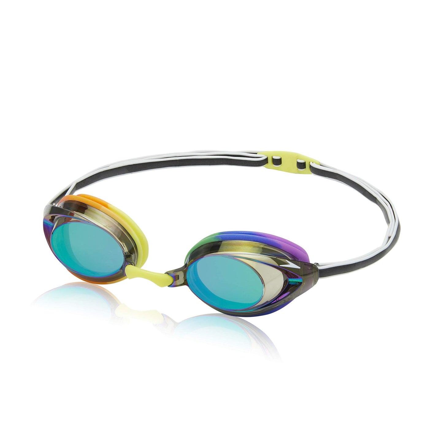 Speedo Unisex-child Swim Goggles Vanquisher 2.0 Junior-Rainbow Mirrored