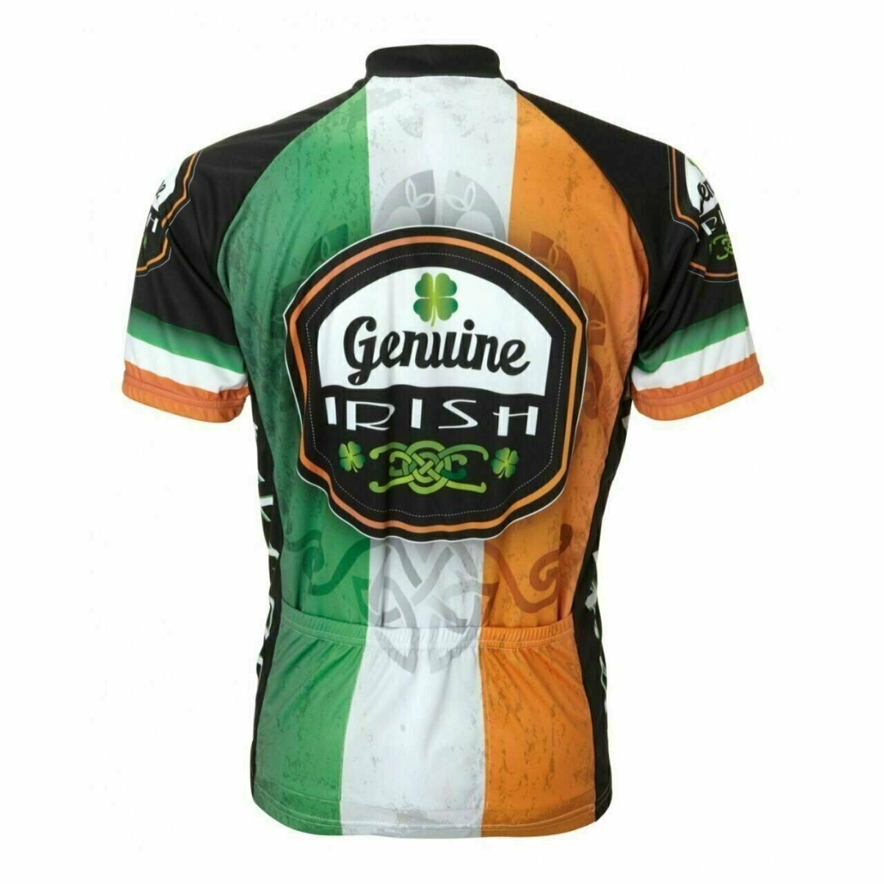 World Jerseys Ireland Genuine Irish Flag Short sleeve Full zip men's