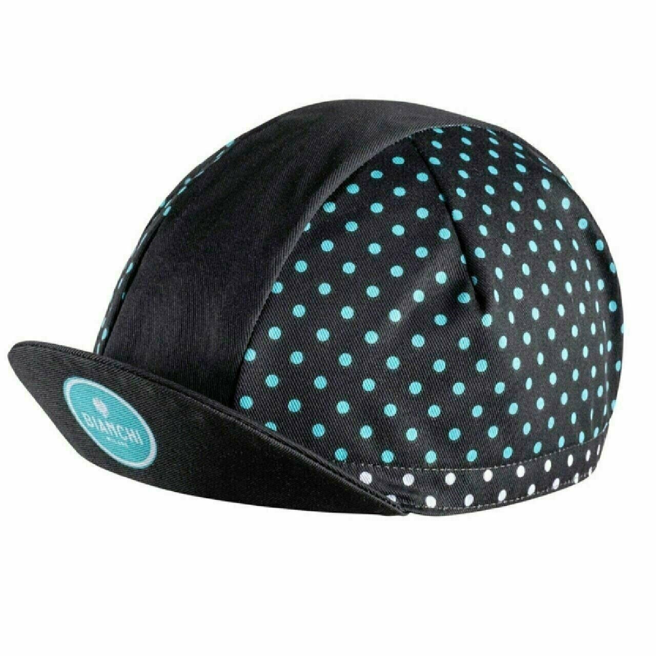 Bianchi Summer Cap Black/ Celeste Mini-Polkadot