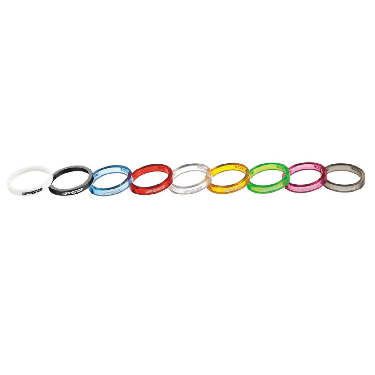 FSA Polycarbonate Headset Spacers 5mm (10 Pack)