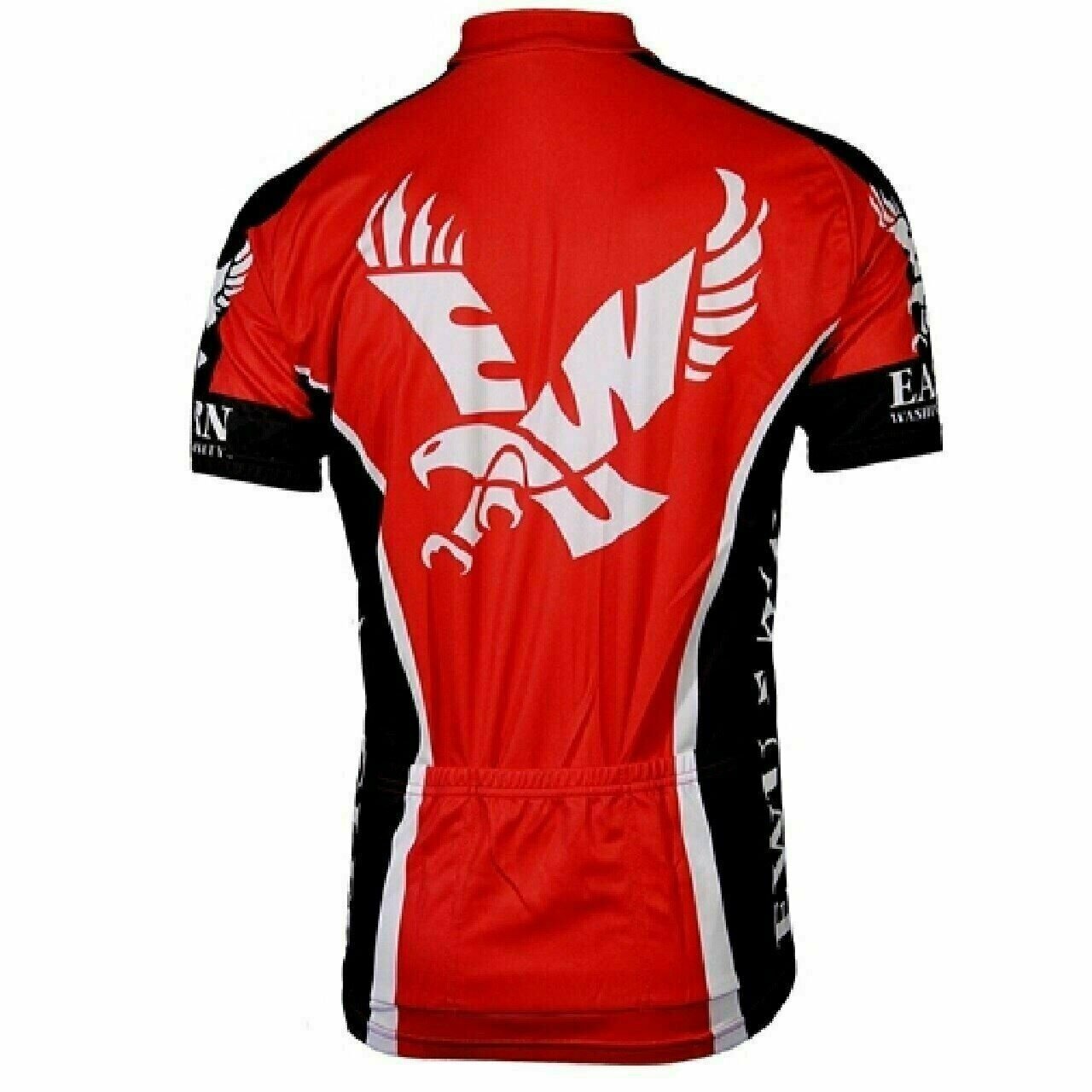 Eastern Washington University Full zip Men's Short Sleeve Cycling Jersey