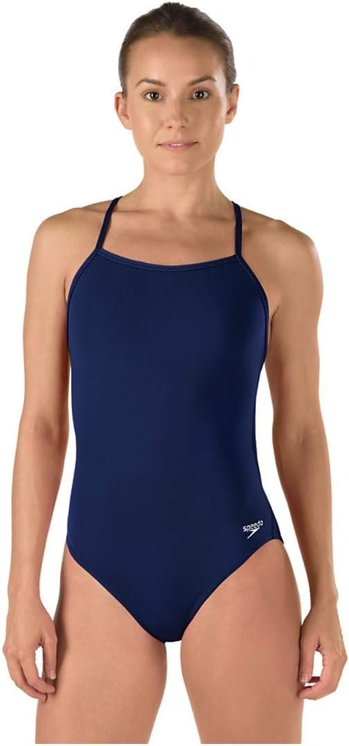 Speedo Women's Swimsuit Piece Endurance Solid Team Colors Navy, 26