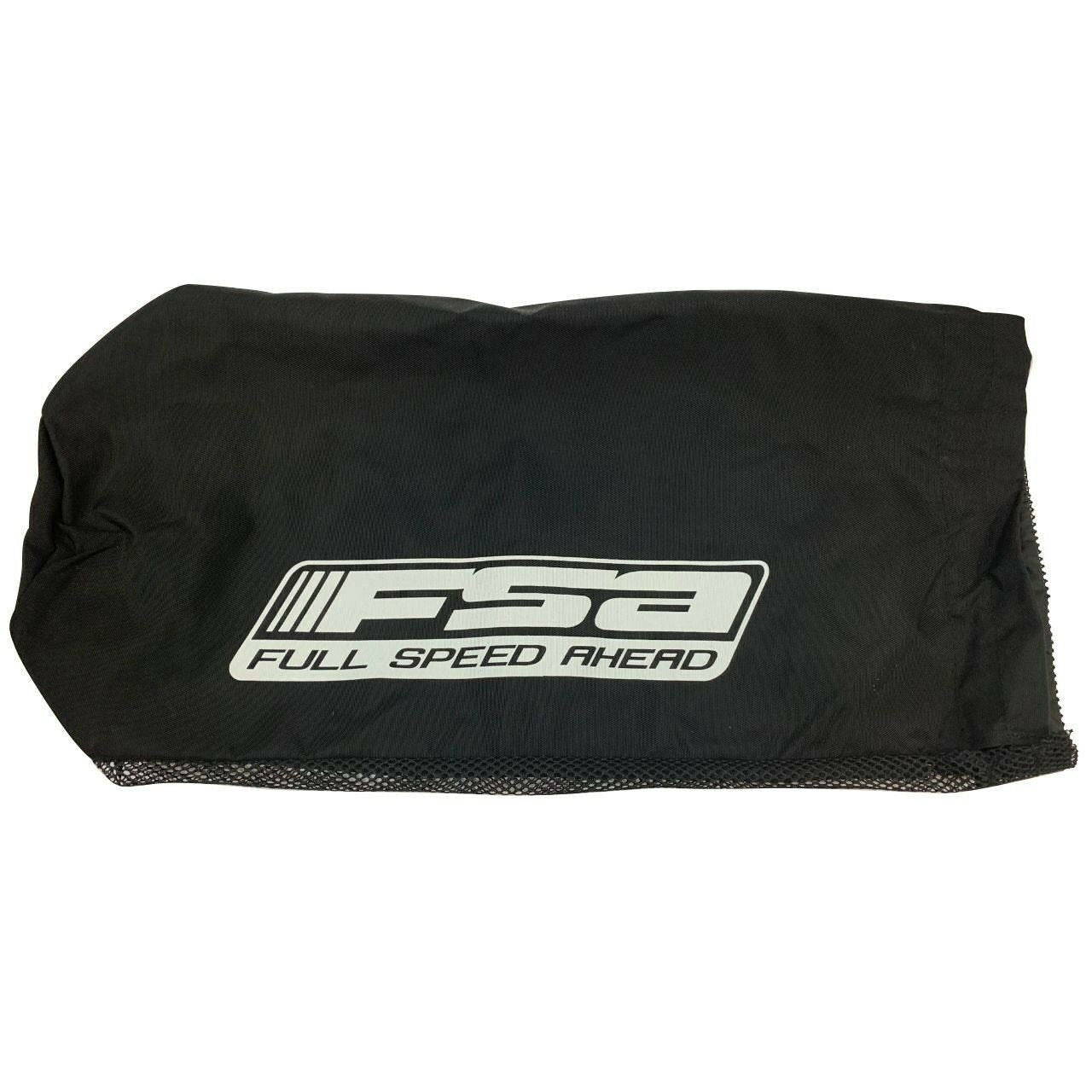 Gear Bag FSA Full Speed Ahead mesh side 23" x 12" draw string gear bag black