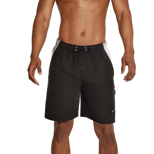 Speedo Men's Standard Swim Trunk Knee Length Marina Sport Volley, Asphalt, XL