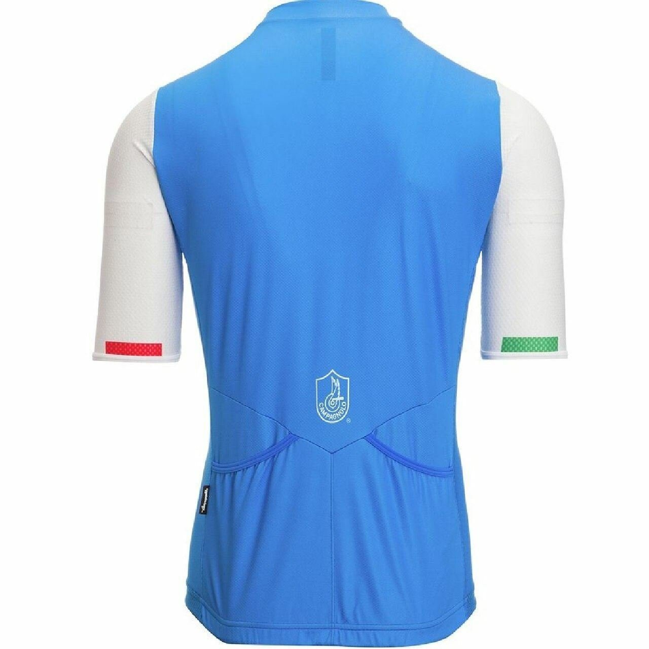 Cycling Jersey Campagnolo IRIDIO Full Zip Azzurro Italia BM1