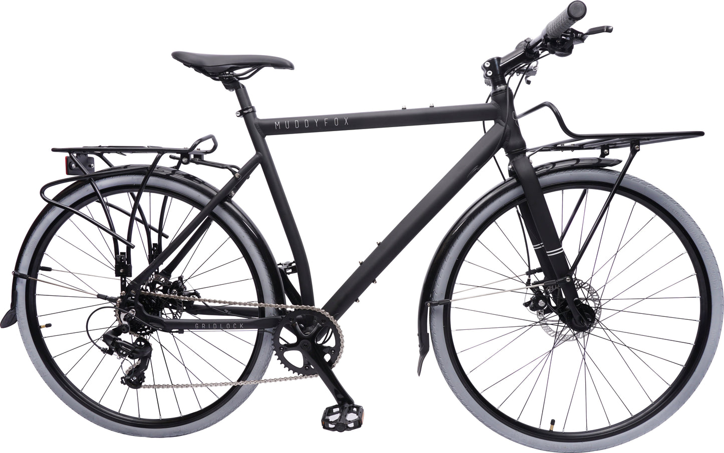 Muddy Fox Gridlock 700C Urban (Stealth) - Equipped 7-Speed City/Commuter Bike