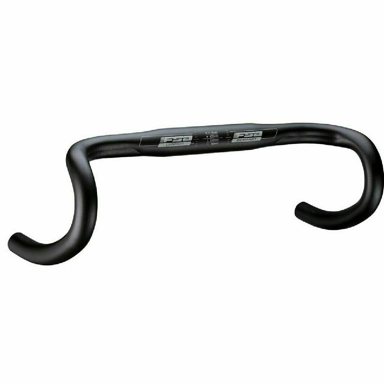 FSA Omega Compact Aluminum Road Handlebar 31.8 x 42cm black