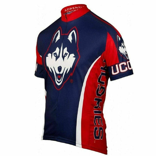 Cycling Jersey Adrenaline Promo University of Connecticut UCONN zip Men's