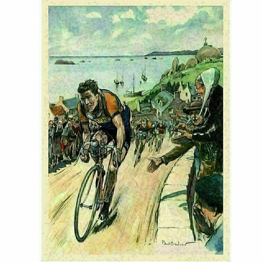 Cycling Poster Bobet 1953 Tour de France  Vintage Bicycling Art Poster