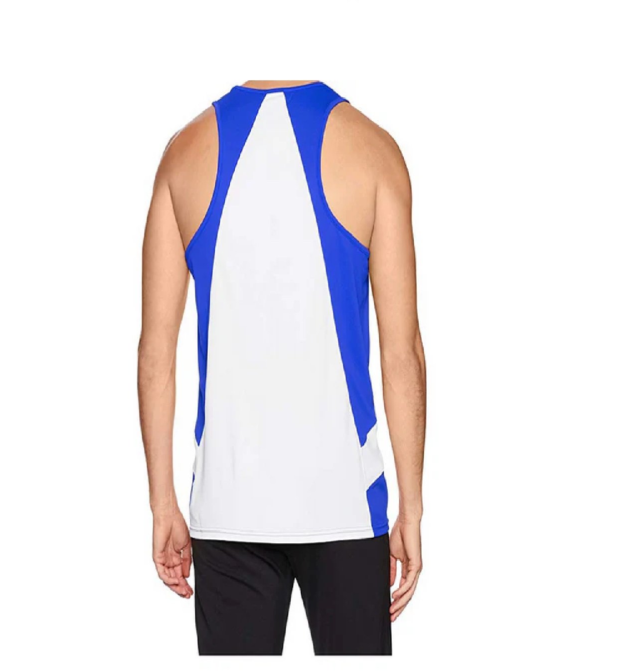 ASICS Men's Team Sweep Running Singlet, Royal/White, Medium