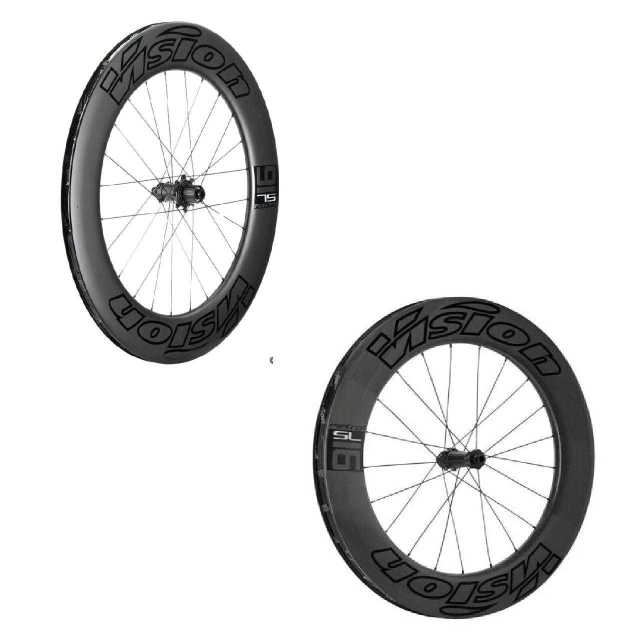 Vision Metron 91 Carbon Aero Triathlon Wheelset Fits Shimano (Pair)