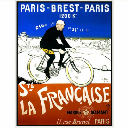 Cycling Poster Paris-Brest-Paris Poster Vintage Bicycle Poster art- 18" x 24"