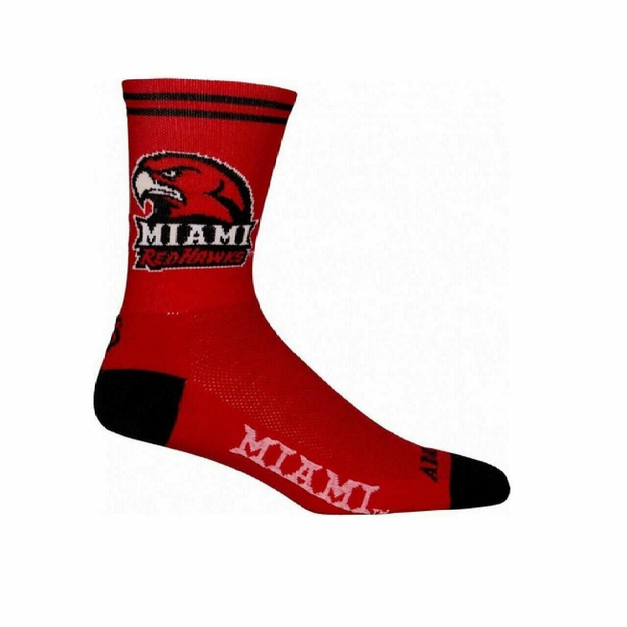 Socks University of Miami Ohio Officially Licensed Multi-Purpose crew length-5"