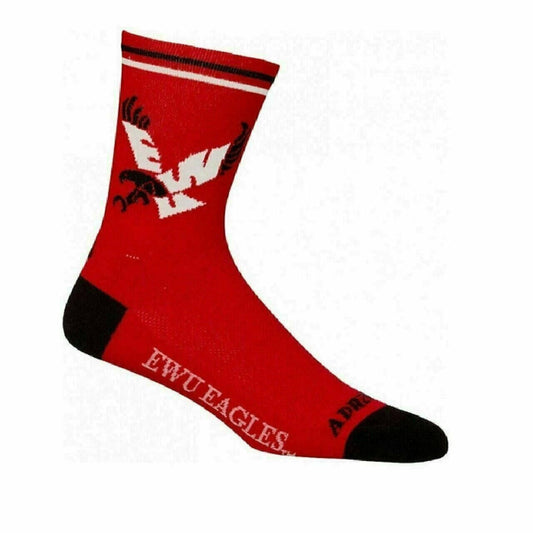 Socks Eastern Washington University EWU crew length-5" Multi Purpose Cycling Re