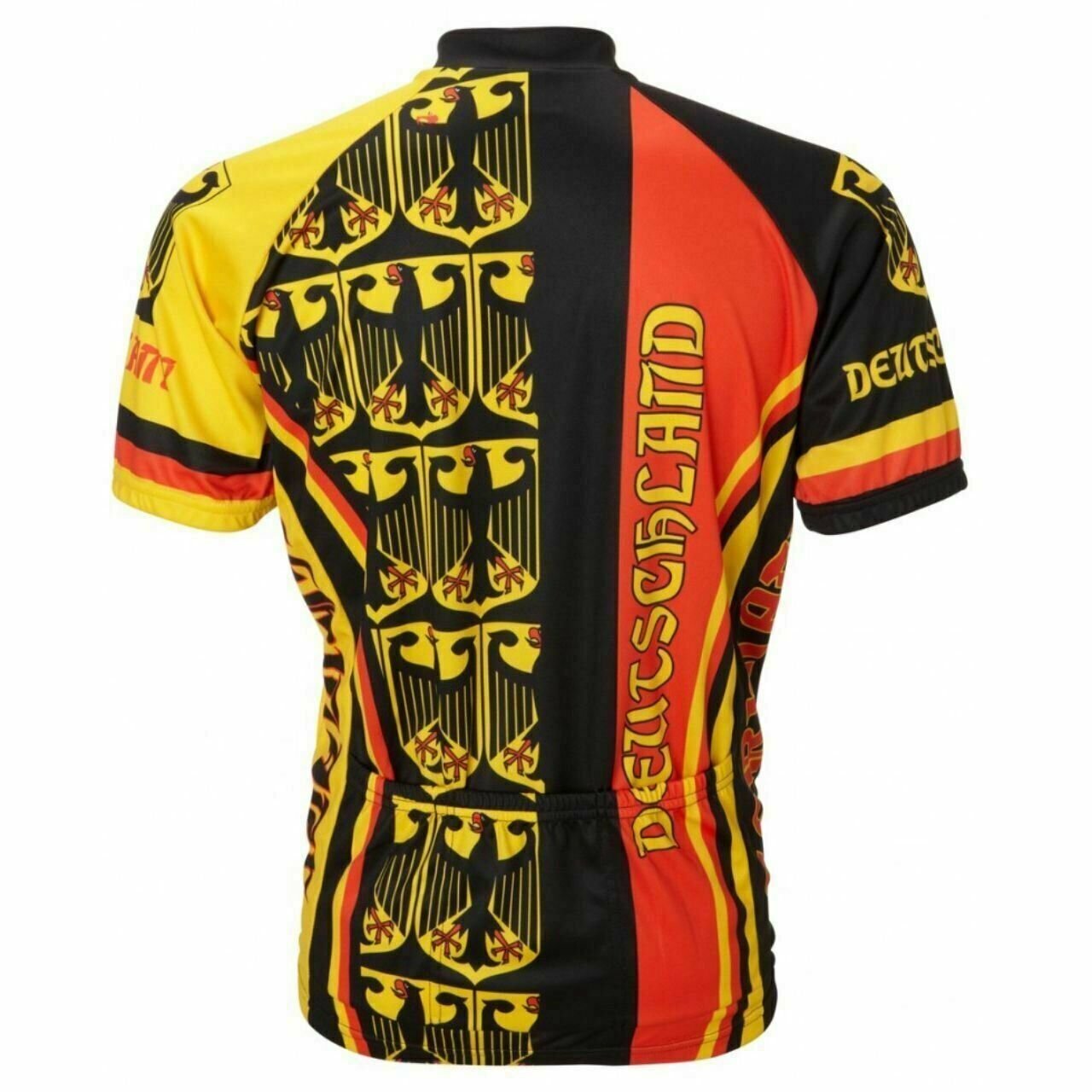 Cycling Jersey Deutschland Germany Tribute Short sleeve Full zip men's