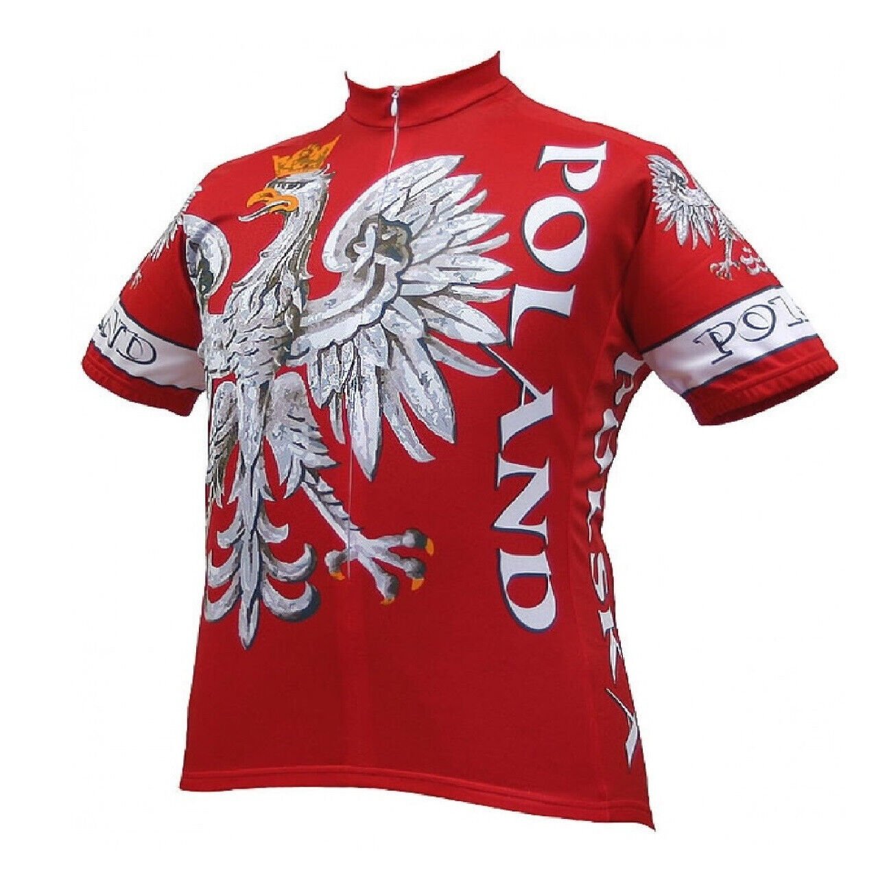 World Jerseys Poland Country Full Zip Cycling Jersey