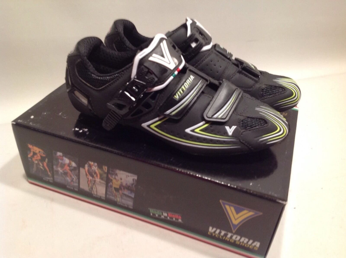 Vittoria V-Pro Carbon Road Cycling Shoes Black 40.5 EU 8 US