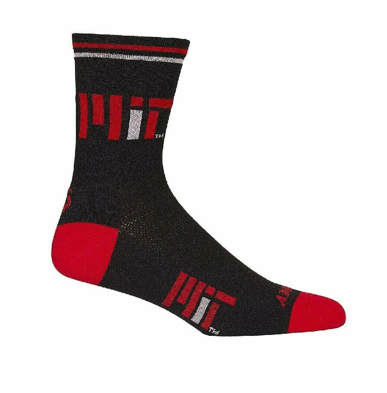 Massachusetts Institute of Technology (MIT) 5" Crew Cycling Socks Black