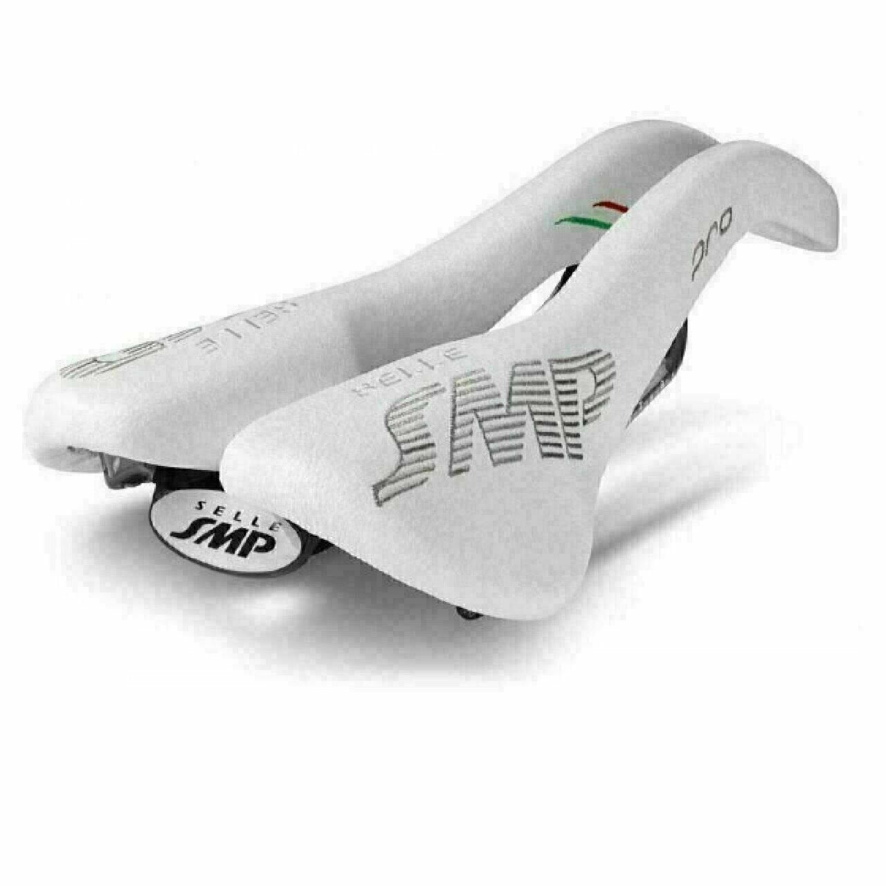 Selle SMP Pro Carbon Fiber Rail Bike Saddle Bike Seat White