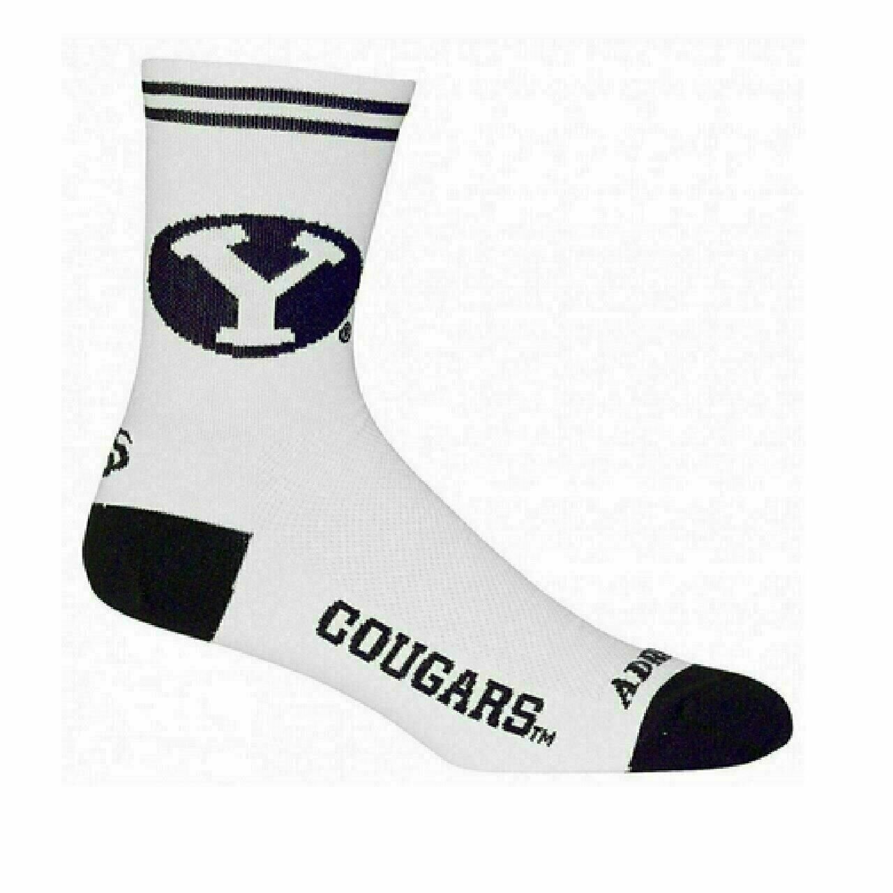 Socks Brigham Young University BYU Cougars crew length-5" Multi Purpose Cycling