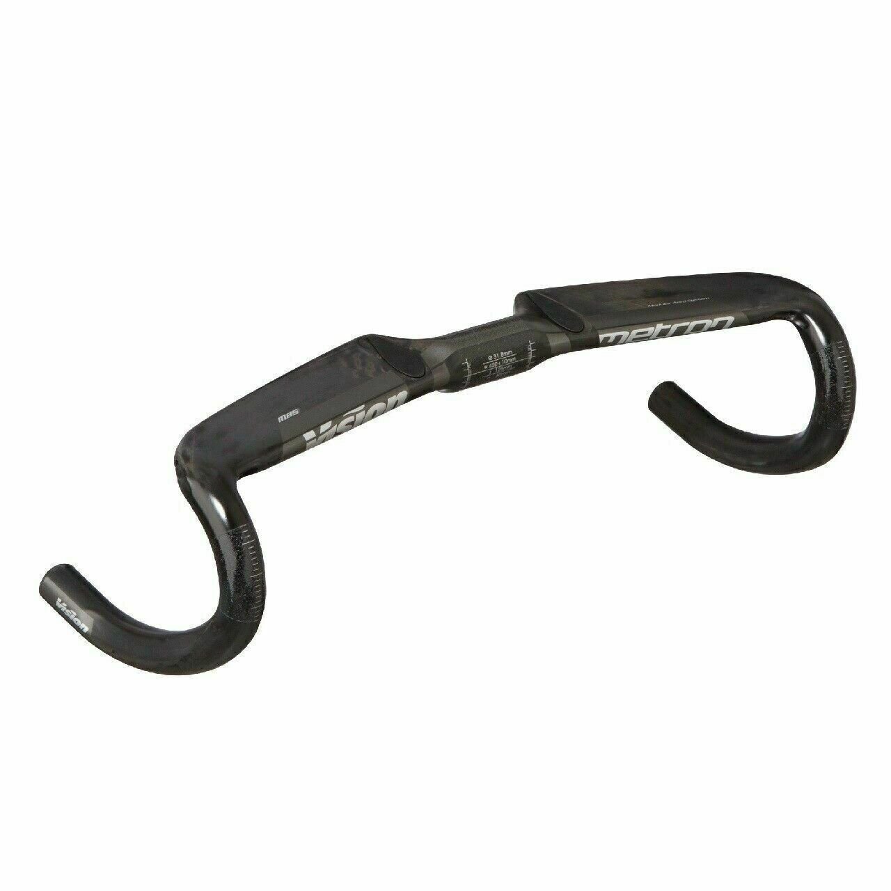 VISION METRON 4D FLAT M.A.S.Carbon Handlebar & Aerobar 31.8 x 44cm J-Bend 290L