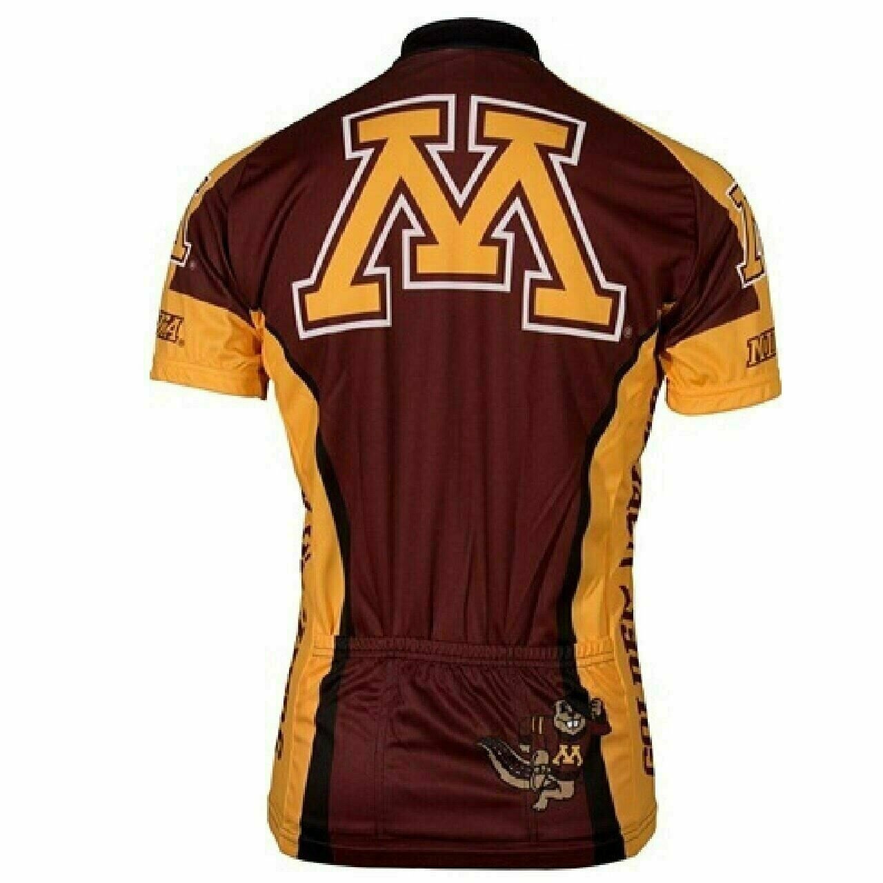 Cycling Jersey University of Minnesota Golden Gophers College 3/4 zip Men's