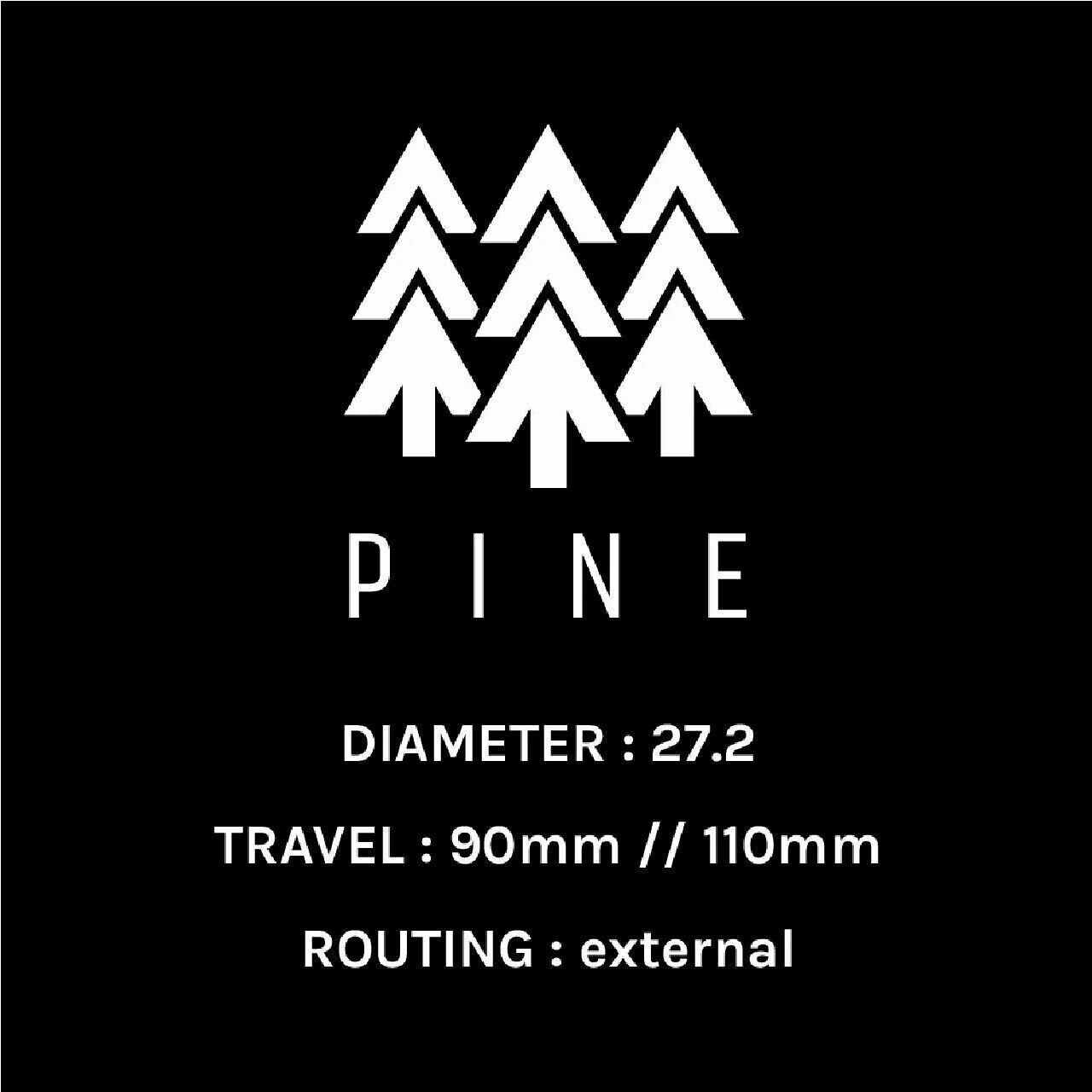 PNW Pine 27.2 Dropper Seatpost -90mm travel Dropper Post