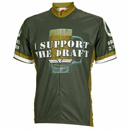 Cycling Jersey I Support the Draft Beer Short sleeve Full zip men's